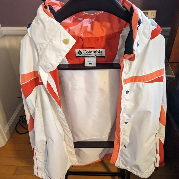 Columbia size large, white and orange jacket - Picture 4 of 7